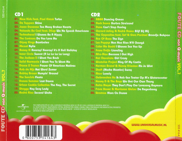 Various : Foute CD Van Q-Music Vol.7 (2xCD, Comp)