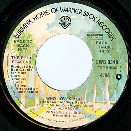 The Four Seasons : December, 1963 (Oh, What A Night) / Who Loves You (7", Single, Jac)