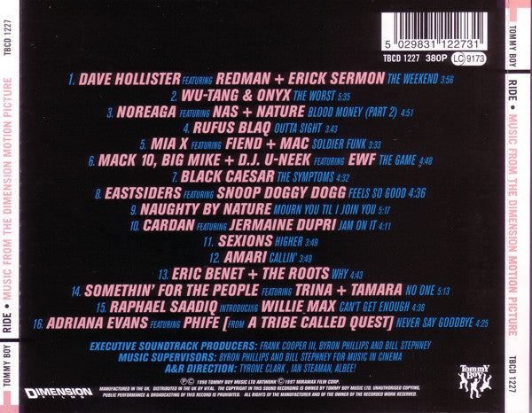 Various : Ride (Music From The Dimension Motion Picture) (CD, Comp)