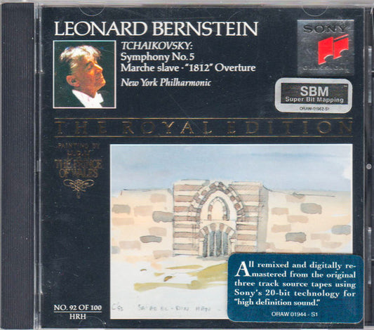 Leonard Bernstein, Pyotr Ilyich Tchaikovsky, New York Philharmonic : Symphony No. 5 / Slavonic March / "1812" Overture (CD, Comp, Ltd, RM, SBM)