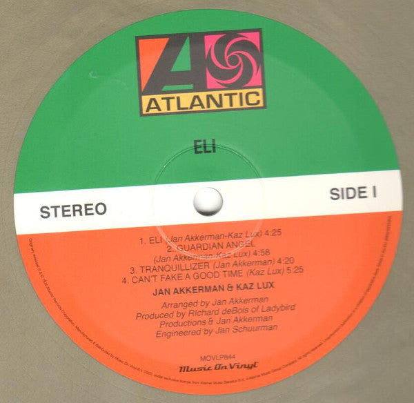 Jan Akkerman & Kaz Lux : Eli (LP, Album, Ltd, Num, RE, Gol)