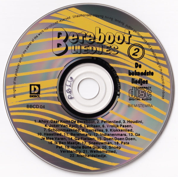 De Bereboot : Bereboot Liedjes 2 (De Bekendste Liedjes) (CD, Comp)