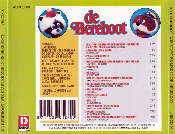 De Bereboot : De Bekendste Liedjes (CD, Comp)