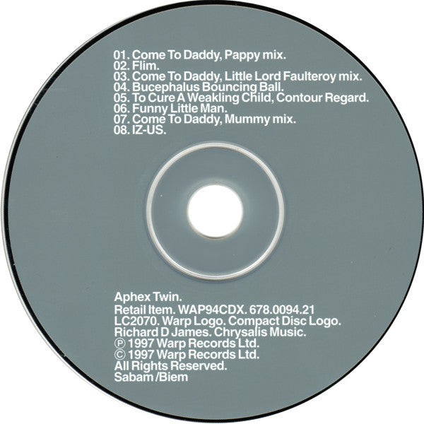Aphex Twin : Come To Daddy (CD, EP)