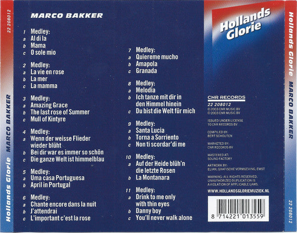 Marco Bakker : Marco Bakker (CD, Comp)