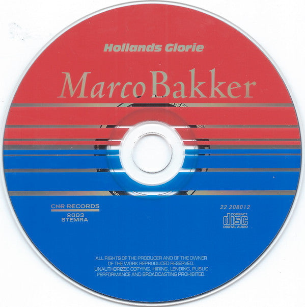 Marco Bakker : Marco Bakker (CD, Comp)