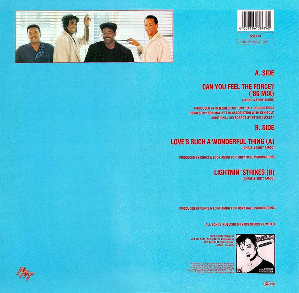 The Real Thing : Can You Feel The Force ('86 Mix) (12", Maxi)
