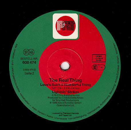 The Real Thing : Can You Feel The Force ('86 Mix) (12", Maxi)
