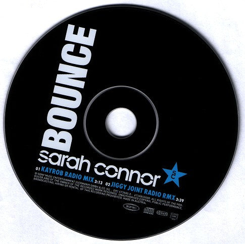 Sarah Connor : Bounce (CD, Single, Car)