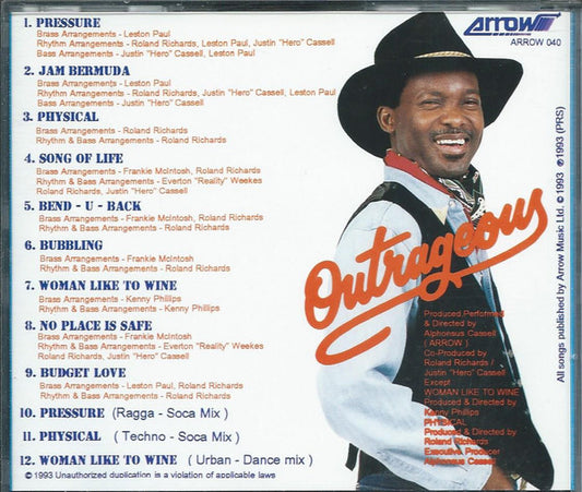 Arrow (2) : Outrageous (CD, Album)