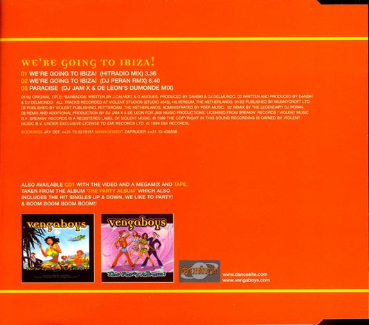 Vengaboys : We're Going To Ibiza! (CD, Single, CD2)