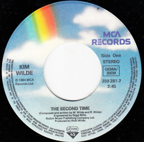 Kim Wilde : The Second Time (7", Single)
