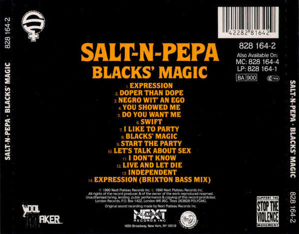 Salt 'N' Pepa : Blacks' Magic (CD, Album)