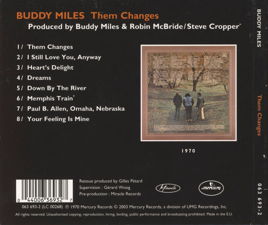 Buddy Miles : Them Changes (CD, Album, RE, RM, Dig)