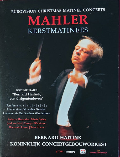 Bernard Haitink, Concertgebouworkest, Benjamin Luxon, Carolyn Watkinson, Roberta Alexander, Jard Van Nes, Maria Ewing, Tom Krause : Mahler kerst matinees (4xDVD, Multichannel, PAL)