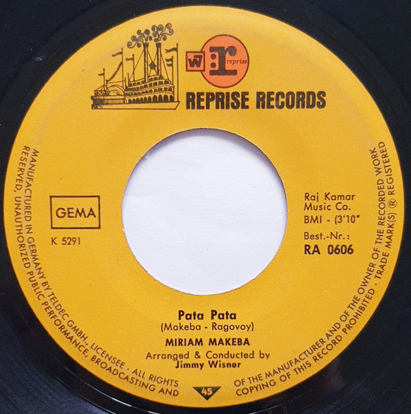 Miriam Makeba : Pata Pata (7", Single)
