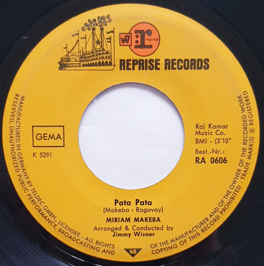 Miriam Makeba : Pata Pata (7", Single)