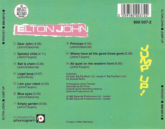 Elton John : Jump Up! (CD, Album, RE, Pur)