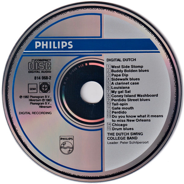 The Dutch Swing College Band : Digital Dutch (CD, Album, RE)