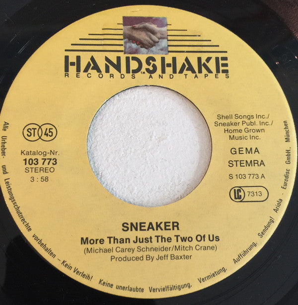 Sneaker : More Than Just The Two Of Us (7", Single)