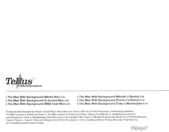 Tellus : The Man With Background (CD, Maxi)