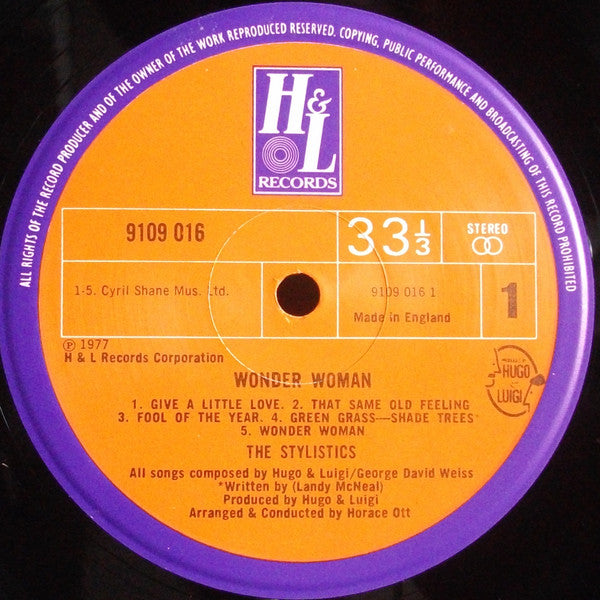 The Stylistics : Wonder Woman (LP, Album)