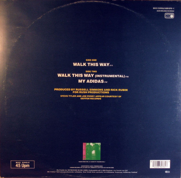 Run-DMC : Walk This Way (12", Maxi)