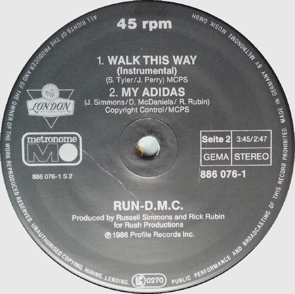 Run-DMC : Walk This Way (12", Maxi)