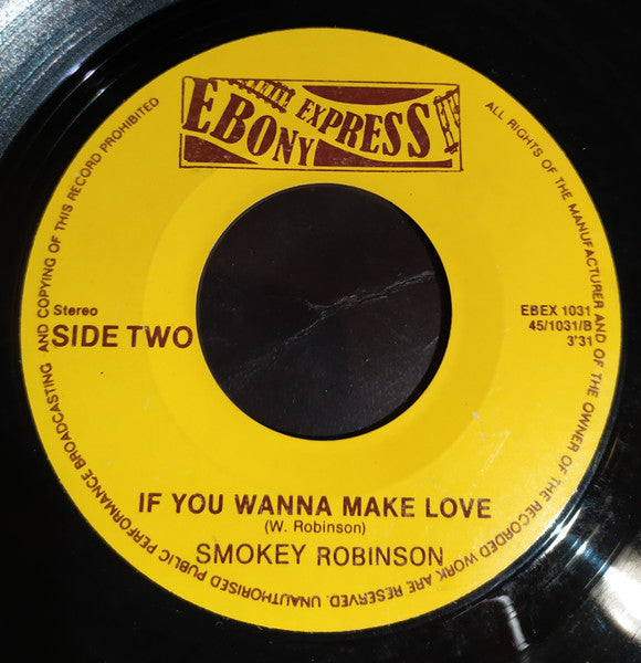 Tiger Tiger / Smokey Robinson : Your The Best / If You Wanna Make Love (7")