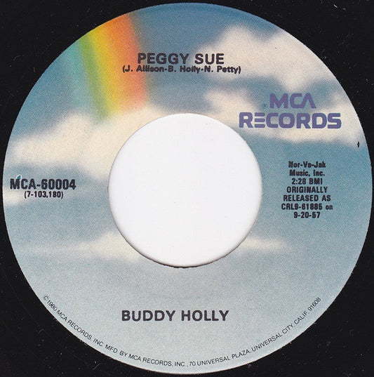 Buddy Holly : Peggy Sue / Everyday (7", RE, RP, Glo)
