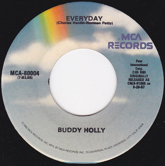Buddy Holly : Peggy Sue / Everyday (7", RE, RP, Glo)