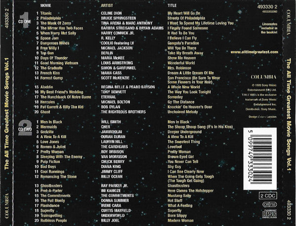 Various : The All Time Greatest Movie Songs Vol. 1 (2xCD, Comp)