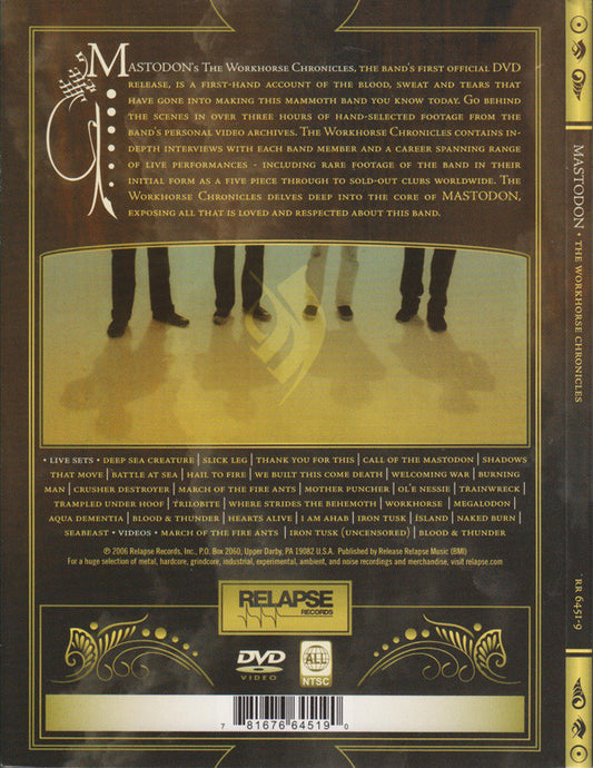 Mastodon : The Workhorse Chronicles (The Early Years: 2000 - 2005) (DVD-V, NTSC)