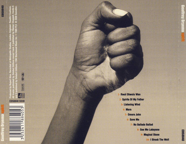 Geoffrey Oryema : Spirit (CD, Album)
