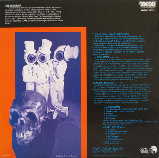The Residents : Stars & Hank Forever! (The American Composer's Series - Volume II) (LP, Album)