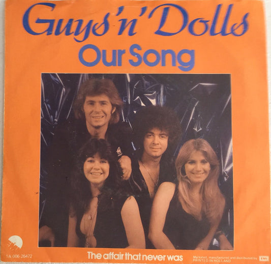 Guys 'n Dolls : Our Song (7", Single)