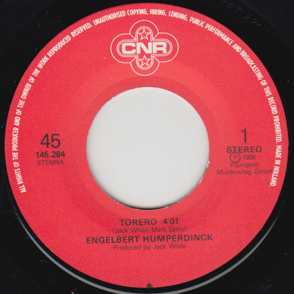 Engelbert Humperdinck : Torero (7", Single)