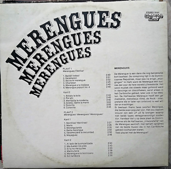 Juan Campolargo : Merengues Merengues Merengues (2xLP, Comp)