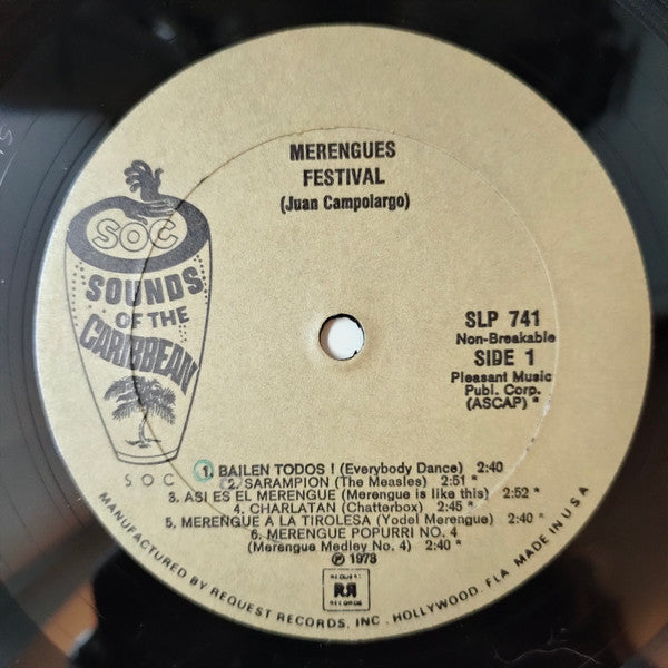 Juan Campolargo : Merengues Merengues Merengues (2xLP, Comp)