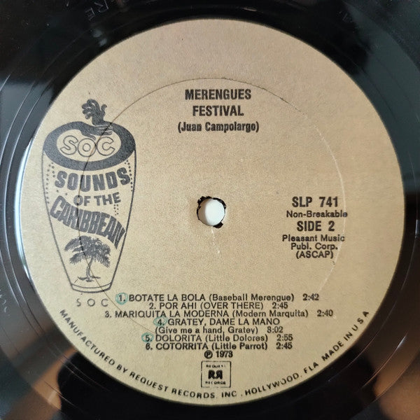 Juan Campolargo : Merengues Merengues Merengues (2xLP, Comp)