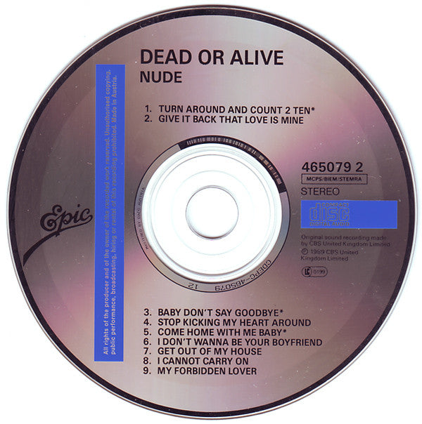 Dead Or Alive : Nude (CD, Album)