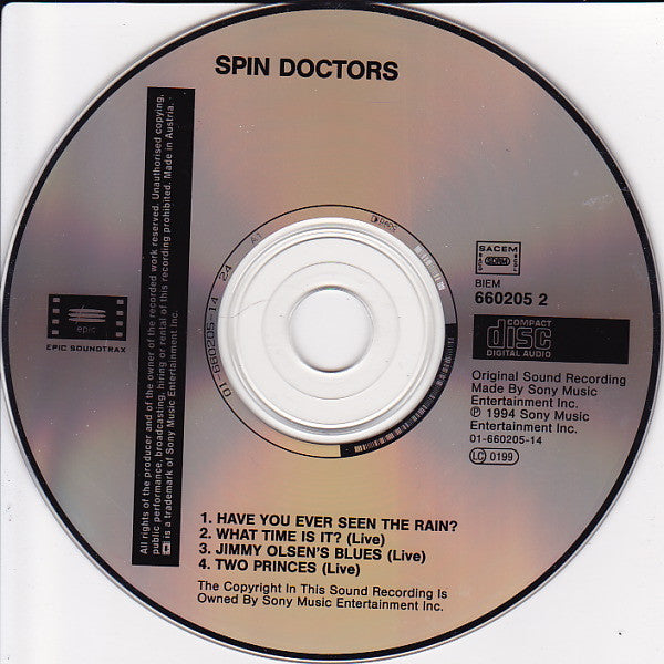 Spin Doctors : Have You Ever Seen The Rain ? (CD, Maxi)
