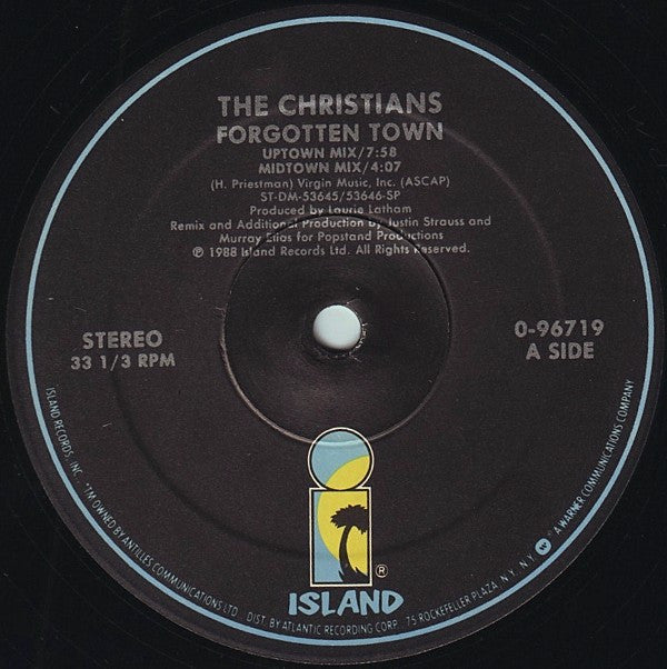 The Christians : Forgotten Town (12", Single)