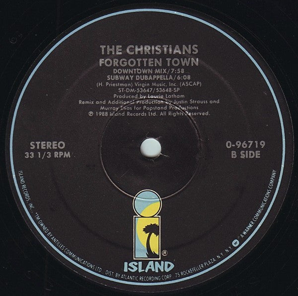The Christians : Forgotten Town (12", Single)