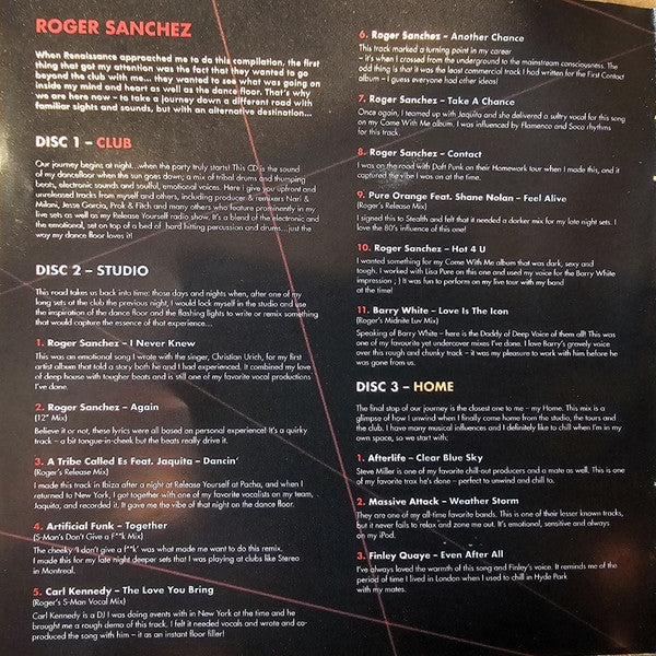 Roger Sanchez : Renaissance 3D (3xCD, Mixed)