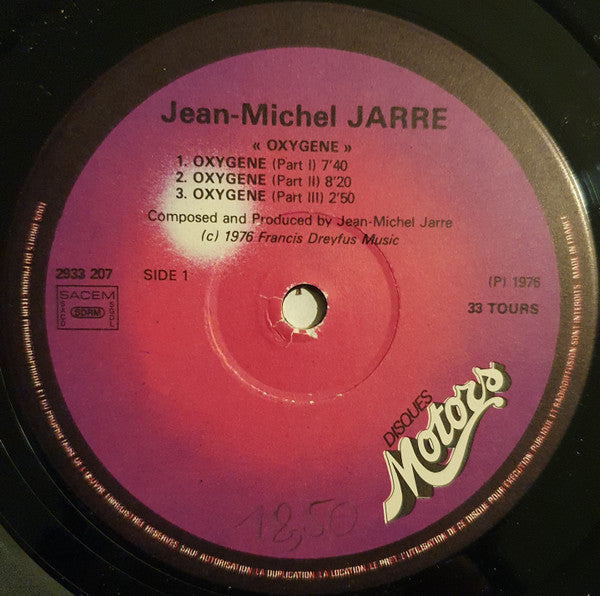 Jean-Michel Jarre : Oxygène (LP, Album)