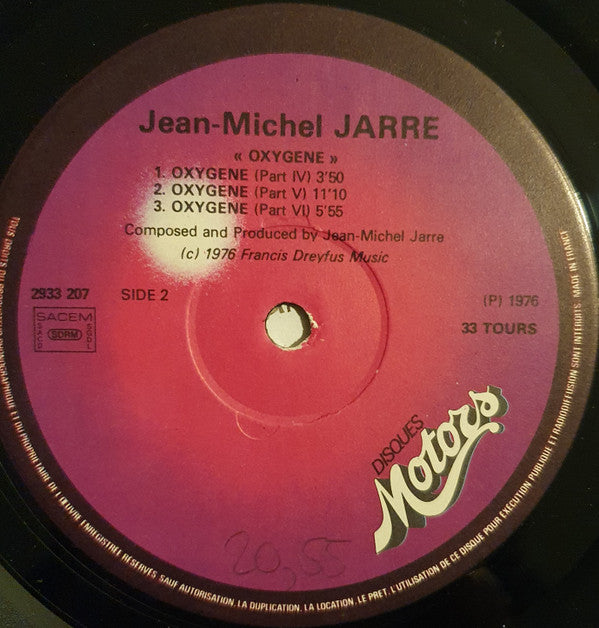 Jean-Michel Jarre : Oxygène (LP, Album)