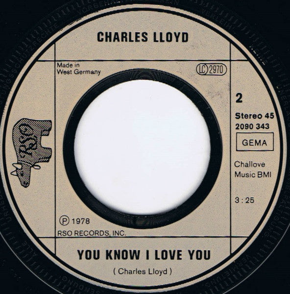 Yvonne Elliman / Charles Lloyd : Moment By Moment / You Know I Love You (7", Single)