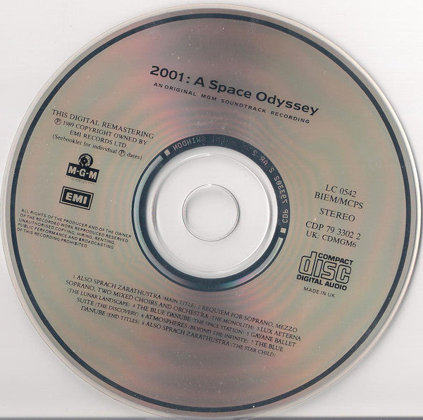 Various : 2001: A Space Odyssey (CD, Album, RM)