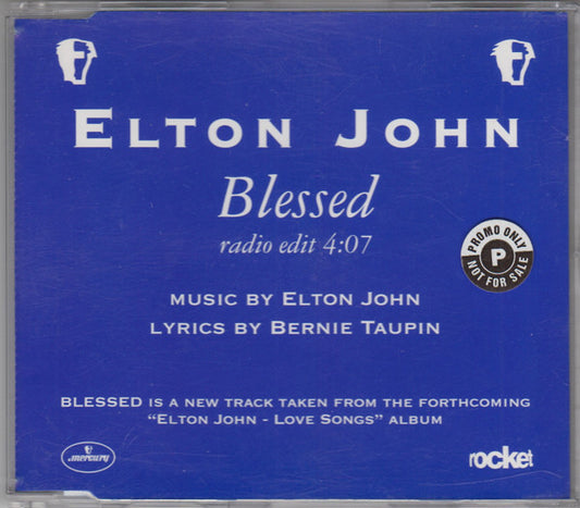 Elton John : Blessed (CD, Single, Promo)